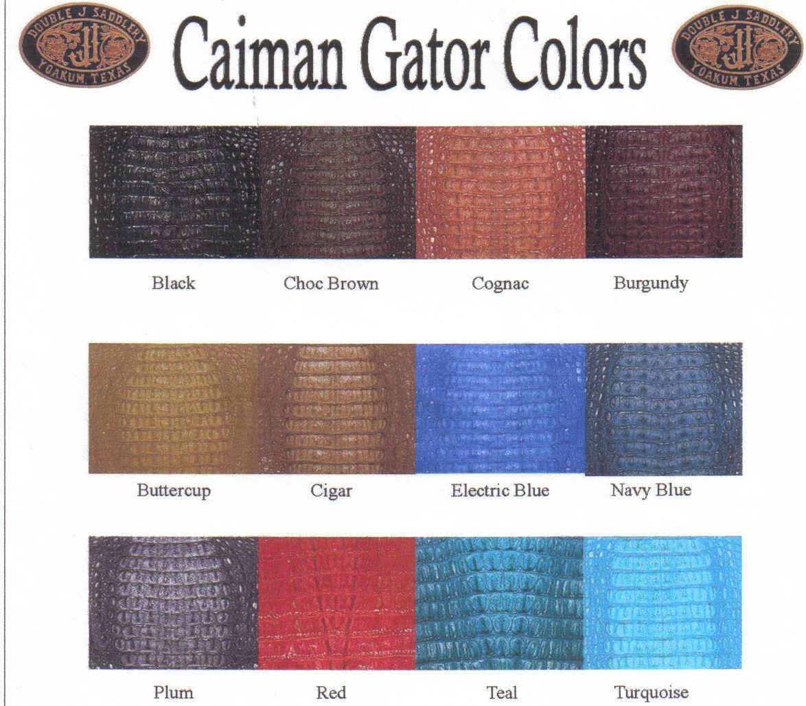 Caiman Gator Seat Colors