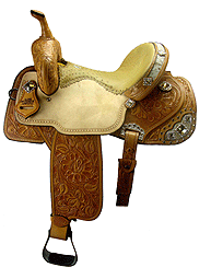 SLM220 Tan Ostrich seat Large Swaroski Crystals Hair Calf inlays